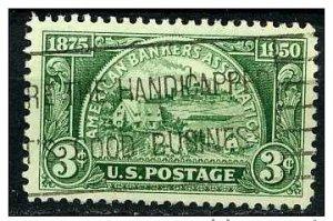 USA 1950 - scott 987 used - 3c, 75th Anniv. American Bankers