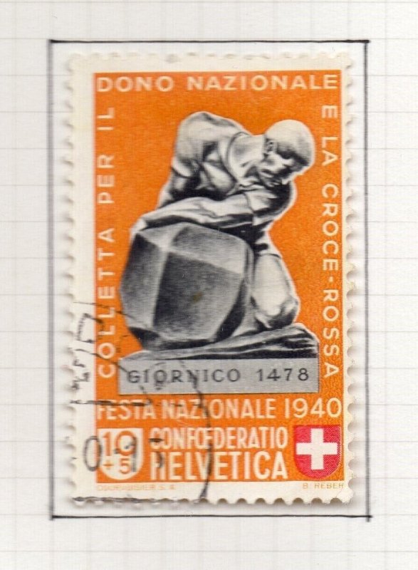 Switzerland 1940 Pro Patria Issue Fine Used 10c. NW-209670