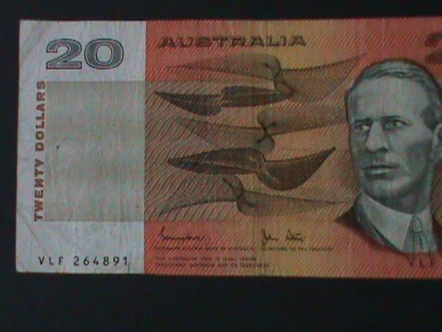 AUSTRALIA-1974- RESERVE BANK-$20 DOLLARS-CIRCULATED-VERY FINE-50 YEARS OLD