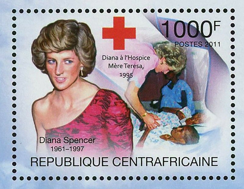 Princess Diana Stamp 50th Anniversary of Birth Red Cross S/S MNH #3103 / Bl.733