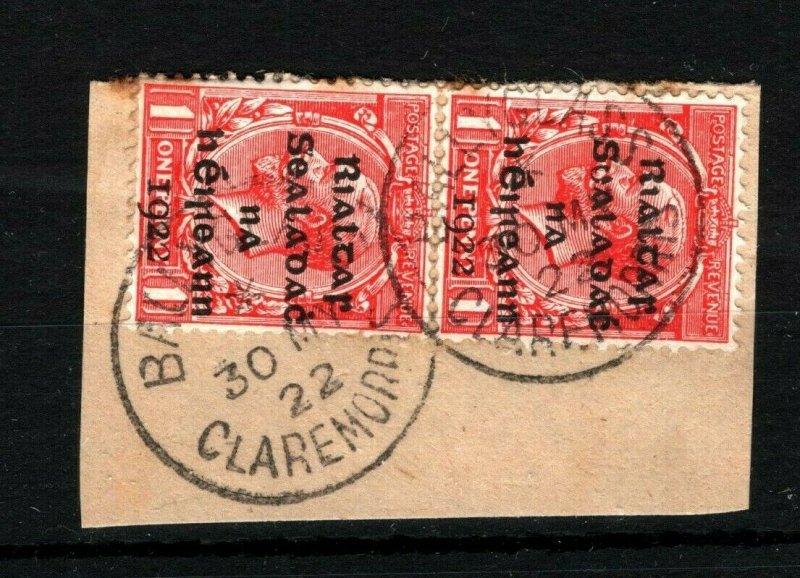 IRELAND 1922 Free State Overprints EIRE *Ballyglass Claremorris* CDS Mayo MS2279