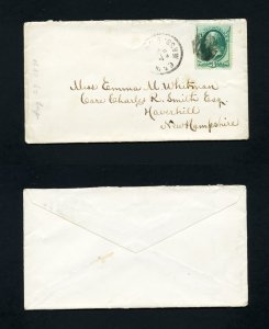 # 147 on cover from Hartford, CT to Hartford, CT - 10-11-1870's