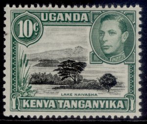 KENYA UGANDA TANGANYIKA GVI SG135a, 10c MOUNTAIN RETOUCH, NH MINT. Cat £110.