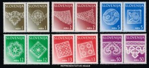 Slovenia Scott 262a-272a Mint never hinged.