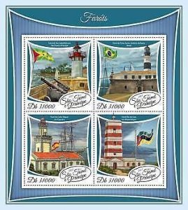 2017 S.Tome&Principe - Lighthouses. Michel Code: 7453-7456  |  Scott Code: 3467