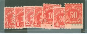 United States #J79/J86 Mint (NH) Multiple