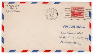 Pan Am First Flight Calif. to Guam, Feb. 1949, FAM14-68a, 50 pieces flown