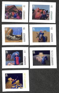 Guernsey 2021, Christmas 7v s-a, MNH