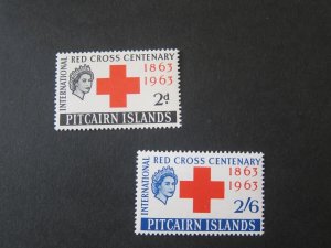 Pitcairn Island 1963 Sc 36-37 set MH