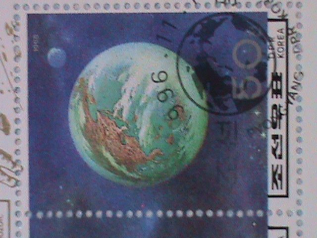 KOREA STAMP: 1996-COLORFUL KOREA SPACE CTO-NH MINI SHEET