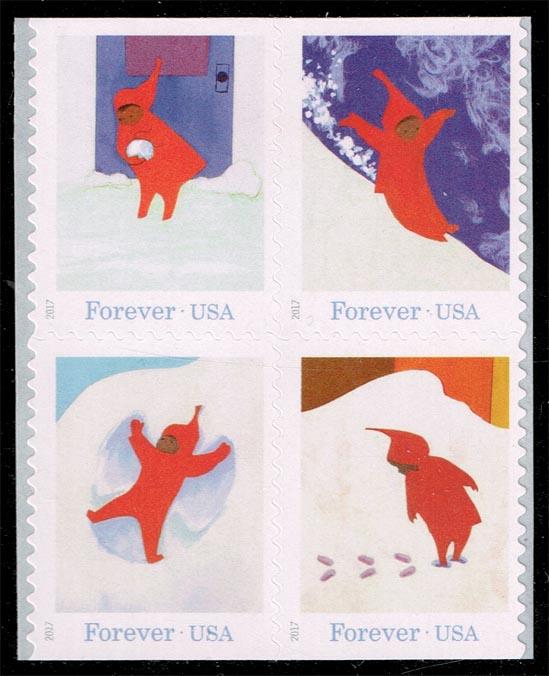 US #5243-5246 The Snowy Day Set of 4; MNH (4.00)