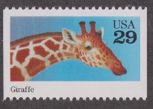 2705 Giraffe F-VF MNH single  from booklet