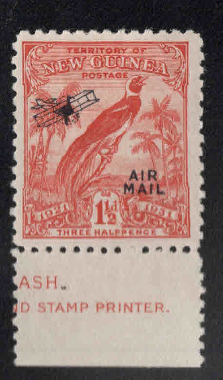 New Guinea Scott C16 MH* Airmail stamp