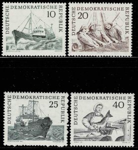 DDR 1961,Sc.#545-548 MNH deep sea fishing