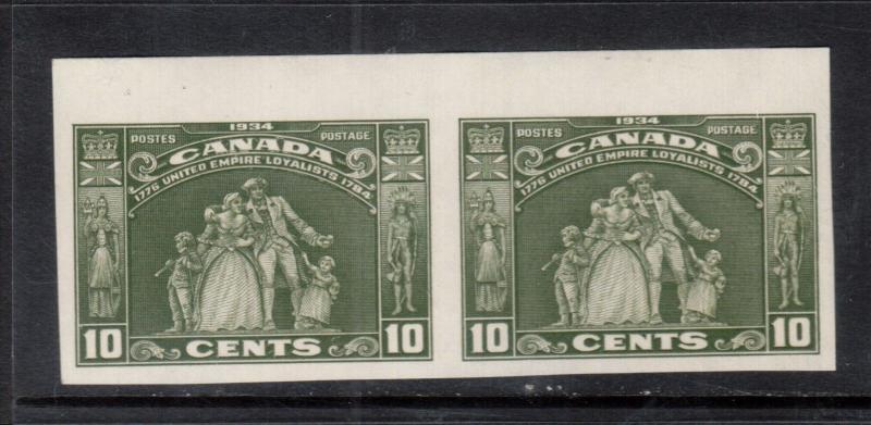 Canada #209a Extra Fine Imperf Pair Without Gum - Only 50 Pairs Recorded