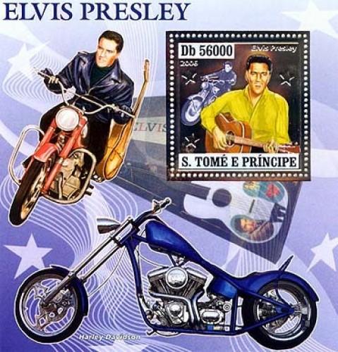 SAO TOME E PRINCIPE 2006 SHEET ELVIS PRESLEY SILVER st6405b