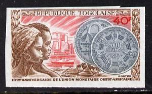 Togo 1972 10th Anniversary of West African Monetary Union...