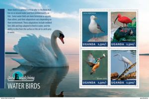 UGANDA 2014 SHEET ugn14305a WATER BIRDS OISEAUX