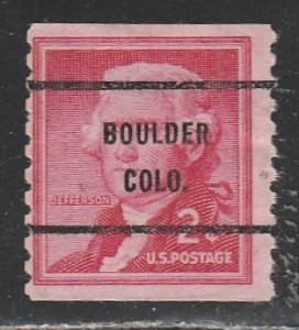 United States   (Precancel)   Boulder  Colo.    Coil
