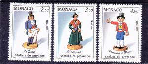 Monaco 1766-68 MNH 1991 Christmas