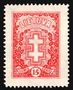 Lithuania Scott 214 Unused hinged.