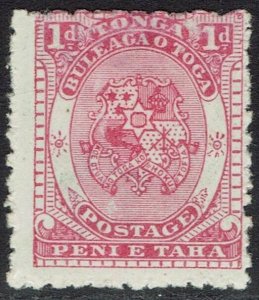 TONGA 1892 ARMS 1D