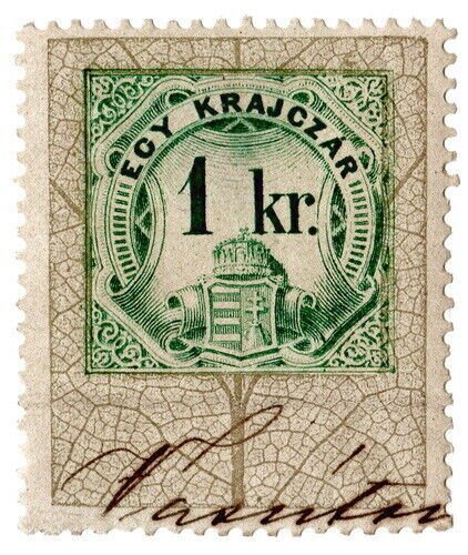 (I.B) Hungary Revenue : Duty Stamp 1kr