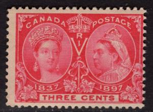 $Canada Sc#53 M/H/F, 3c Jubilee, Cv. $70
