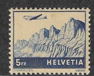 Switzerland Sc #C34 5Fr airmail NH VF