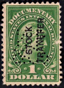 RD12d $1.00 Stock Transfer Stamp (1918) Used