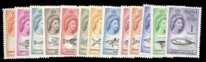 Tristan da Cunha #42-54 Cat$69.50, 1961 QEII, complete set, never hinged