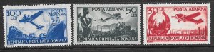 ROMANIA SC C32-34 LH issue of 1948 - AVIATION