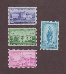 US, 989-992, NATIONAL CAPITOL, 1950'S, MINT NH,OG