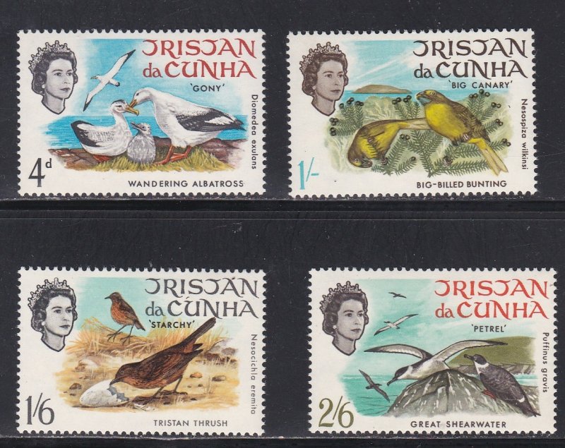 Tristan Da Cunha # 116-119, Birds, NH 1/2 Cat.