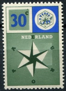 Netherlands Sc#373 MNH, 30c dp dl grn & ultra, Europa (C.E.P.T.) 1957 (1957)