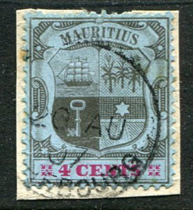 MAURITIUS (24875): PILLAR BOX excised MAHEBOURG cancel