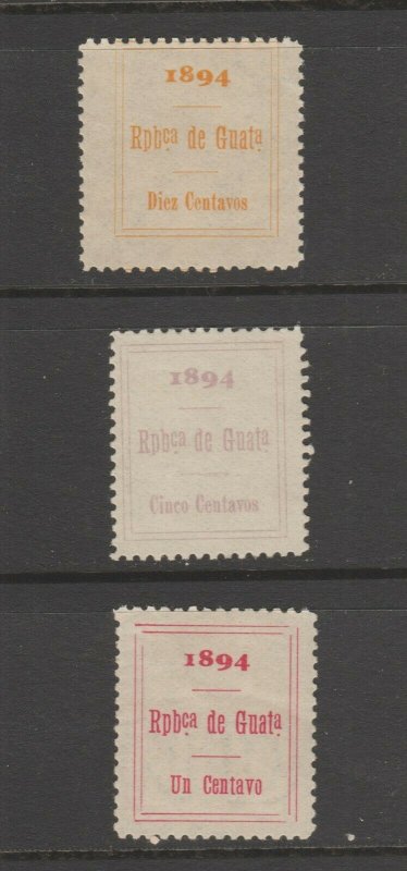 Guatemala MNH Gum Tax fiscal revenue stamp 4-14