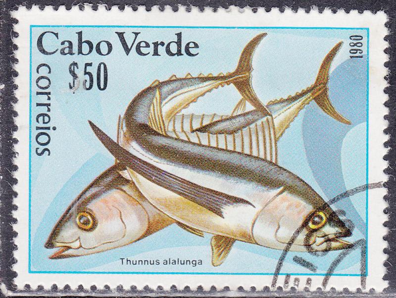 Cape Verde 410 USED 1980 Thunnus Alalunga Fish