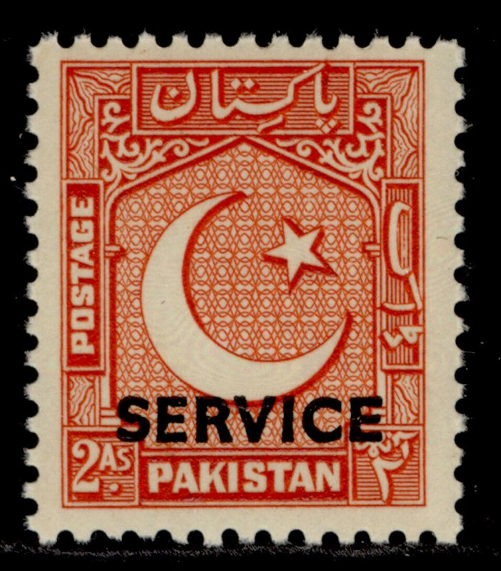 PAKISTAN GVI SG O19, 2a red, NH MINT. 