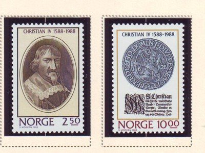 Norway Sc 932-33 1988  Christian IV stamp set mint NH