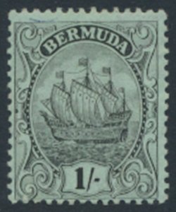 Bermuda  SG 51 SC# 48 MVLH   pale black green* see details and scans