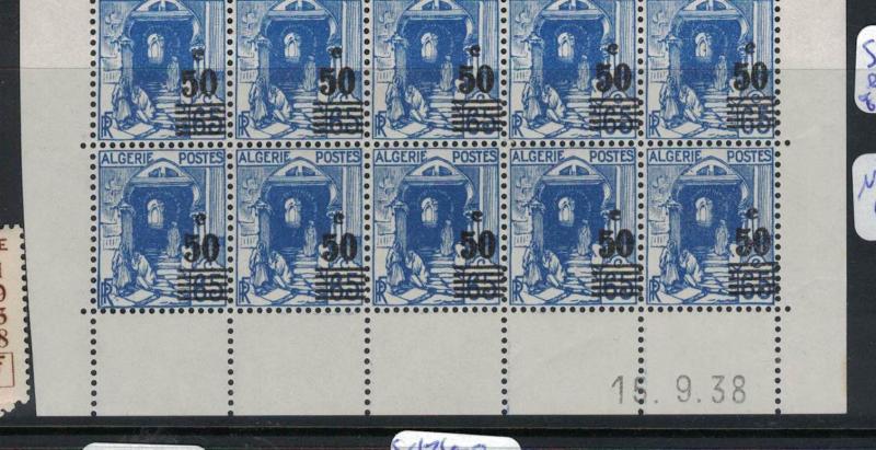 Algeria SC 136a Complete Pane of Ten, Great Stamps Not Great Scan MNH (6dqe)