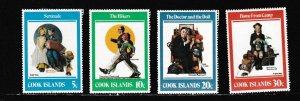 Cook Islands # 683-686, Norman Rockwell Paintings, Mint NH 1/2 Cat.