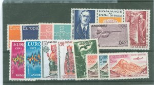 Andorra (French) #196/233/C2/8a Mint (NH)