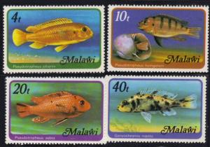 Malawi #307-10 MH cpl fish