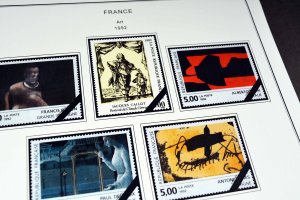 COLOR PRINTED FRANCE 1966-1999 STAMP ALBUM PAGES (159 illustrated pages)