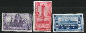 ITALY Scott 265-7 MH*   1931 Naval Academy set CV $41