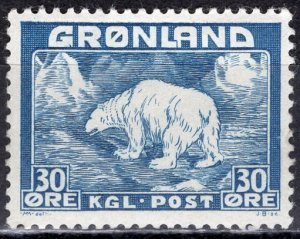 Greenland 1946: Sc. # 8;  MH Single Stamp