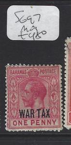 BAHAMAS  (PP2506B)   KGV WAR TAX   SG 97    MOG