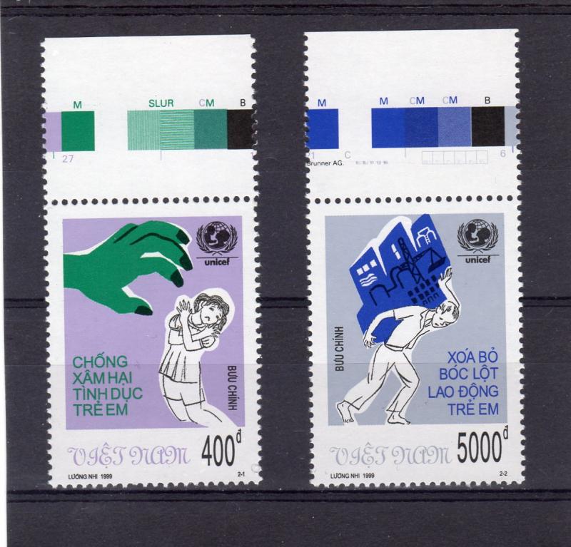 Vietnam 1999 Sc#2902/2903 UNICEF Set (2) MNH VF